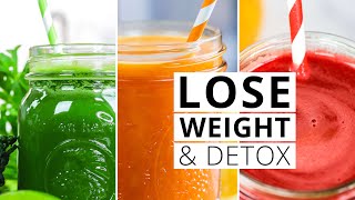 3 DETOX JUICES  Cleanse Lose Weight and GLOW [upl. by Milissa]