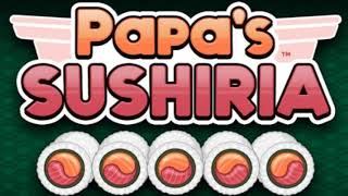 Papas Sushiria  Title Screen Music Extended [upl. by Noedig]