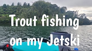 Lake Rotoiti trout fishing on my jetski 🇳🇿 Forel van meer Rotoiti gerook vir aandete troutfishing [upl. by Vaclav]