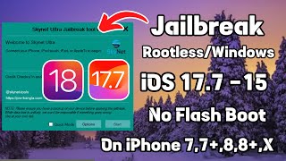 Skynet Ultra Jailbreak Tool Free Windows  Jailbreak iOS 18177  iOS 15  No USB Flash [upl. by Estrella]