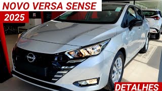 Novo Nissan Versa Sense 2025 chega por R111690 com ótimo custobenefício Muito espaço e confiança [upl. by Peterec]