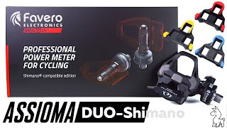 Favero Assioma DUOShi Power Meter Shimano SPDSL Road Pedal Compatible [upl. by Otreblada]