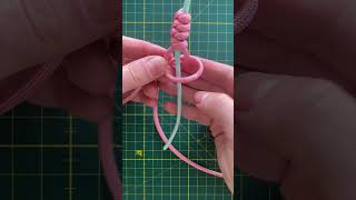 SNAKE KNOT with core  Easy paracord tutorial for beginners  For bracelets and other accessories [upl. by Xever]