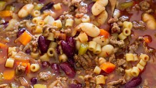 Slow Cooker Pasta e Fagioli Soup  The Recipe Critic [upl. by Lysander186]