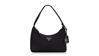 Prada 1NE515 Tessuto ReEdition 2000 Mini Bag Nero [upl. by Malvie]