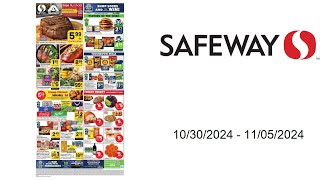 Safeway Weekly Ad US  10302024  11052024 [upl. by Anelrad]