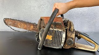 Full Restore old STIHL 038AV chainsaw broken  Restoration STIHL chain saw rusty repair restoring [upl. by Yniffit]