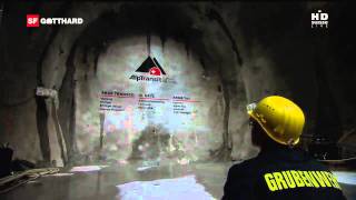 Gotthard  NEAT Basistunnel Durchschlag in HD [upl. by Alastair183]