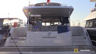 2019 Fountaine Pajot MY 44 Power Catamaran  Walkaround  2018 Cannes Yachting Festival [upl. by Tiraj438]