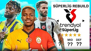 SÜPER LİGdeki TÜM YENİ TRANSFERLER AYNI TAKIMDA  FC 24 REBUILD KARİYER MODU [upl. by Montanez]