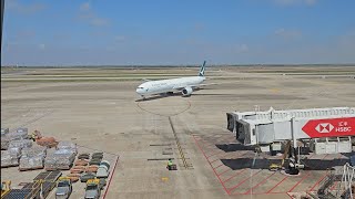 Cathay Pacific Economy Class Trip Report PVG 🇨🇳 to HKG 🇭🇰  Boeing 777300 [upl. by Yeclehc]