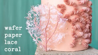 Wafer Paper Coral Tutorial [upl. by Surad691]