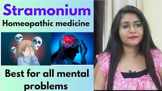 Stramonium homeopathic medicine for mental problems  Mania schizophrenia bipolar stammering [upl. by Roseann]