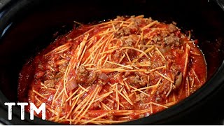 EASY Slow Cooker Spaghetti [upl. by Mcclary]