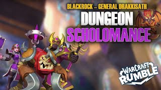 DUNGEON  SCHOLOMANCE  GENERAL DRAKKISATH BLACKROCK  Warcraft Rumble [upl. by Annaiel]