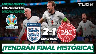 Highlights  Inglaterra 21 Dinamarca  UEFA Euro 2020  Semifinal  TUDN [upl. by Max]