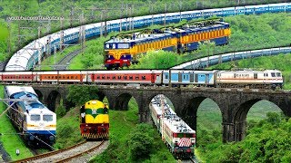 MUMBAI  PUNE  BHOR Ghats  EXPRESS Trains  Indian Railways 2 [upl. by Elleraj564]