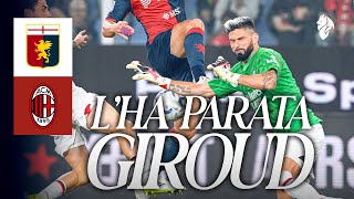 Giroud Goalkeeper  Genoa 01 AC Milan  The Full Match  Milan TV Shows [upl. by Farant]