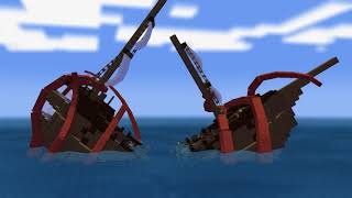 Pirates of the Caribbean Kraken Scene made in mine imator  Full Animation [upl. by Aliban]