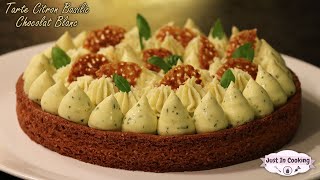 Recette de Tarte Citron Basilic et Chocolat Blanc [upl. by Elrae]