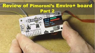 Review of Pimoronis Enviro board Part2 LCD noise level lightproximity [upl. by Louth]