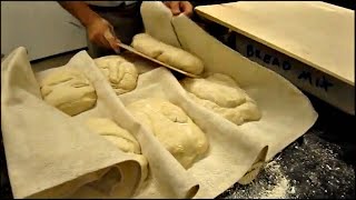 How to Shape and Handle Ciabatta Bread  Shape Wet Sticky Dough [upl. by Seeto]