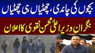 Caretaker CM Punjab Mohsin Naqvi Announced Holidays  Good News For Students  SAMAA TV [upl. by Anerb]