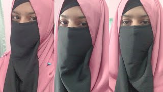 nose niqab hijab tutorial ll simple and comfortable ll  hijabtutorial ll hijabi [upl. by Franklyn]