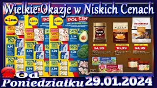 Lidl Nowa Gazetka Promocyjna od Poniedziałku 29012024 Najlepsze Okazje W Niskich CenachSię Opłaca [upl. by Schou]