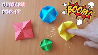 KAĞITTAN NELER YAPILIR  PATLAYAN KAĞITLAR Origami Pop it [upl. by Halona]