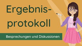 Ergebnisprotokoll schreiben  Vorlage und Beispiel [upl. by Nelav]