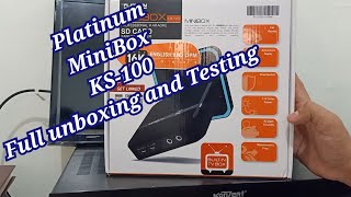 Platinum Minibox KS100 Full unboxing and Testing [upl. by Asined]