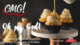 Cupcakes vanille et pacanes caramel au beurre à l’érable [upl. by Tandie505]