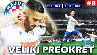 DRAMATIČAN DERBI protiv DINAMA i 2 HATTRICKA LIVAJEneočekivana ozljedaFifa 23 Hajduk Karijera8 [upl. by Lenaj977]