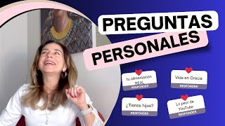 Preguntas personales alimentos a los que no me puedo resistir lo peor de YouTube vida en Grecia [upl. by Inglebert312]