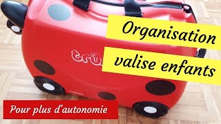 Organisation valise enfants  Pour plus dautonomie en vacances  Avis TRUNKI valises [upl. by Eerehc348]