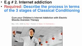 Aversion therapy  VCE U4 Psychology [upl. by Esinned]