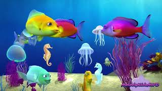 Five Little Fishes  Fun Counting Song for Kids  Learn Numbers with Ocean Friends [upl. by Orms462]