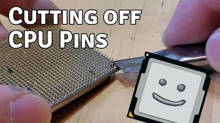 What happens if you cut off a CPUs pins [upl. by Col]