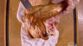 How to Carve a Turkey with Alton Brown  Food Network [upl. by Aleacim]