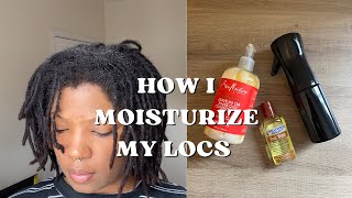 how i moisturize my 4c locs  water leave in conditioner amp tea tree oil 🌿 [upl. by Jeanne]