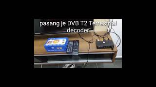 How to install DVB T2 Terrestrial decoder  High definition Digital Terrestrial Receiver [upl. by Dnalon]