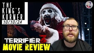 Terrifier 3  Movie Review  The Kings Korner 101024  Art The Clown  Damien Leone [upl. by Arraeis]