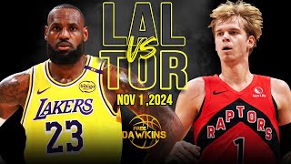 Los Angeles Lakers vs Toronto Raptors Full Game Highlights  Nov 1 2024  FreeDawkins [upl. by Maclean]