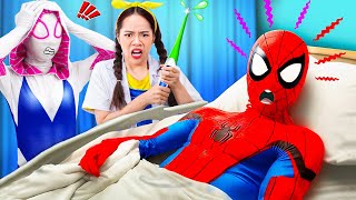 Chief Soyay Gets Trouble Help Spider Man Sneaking into Superhero Hospital  Soyay Life Hospital 13 [upl. by York]