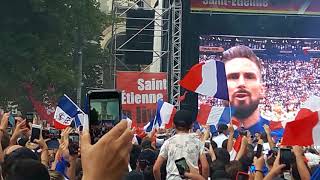 FINALE de la coupe du monde 2018 France  Croatie La Marseillaise [upl. by Hpsoj]