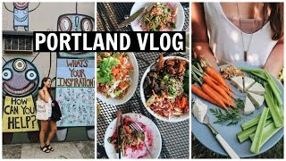 PORTLAND DAY 1  SO Many VEGAN Things [upl. by Rafaelia407]