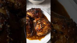 Air fryer jerk chicken thighs recipe food recipe airfryer [upl. by Nilyak]