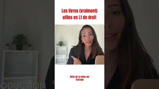 Les livres vraiment utiles en L1 de droit [upl. by Asssilem968]