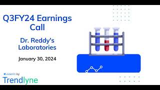 Dr Reddys Laboratories Earnings Call for Q3FY24 [upl. by Baryram]